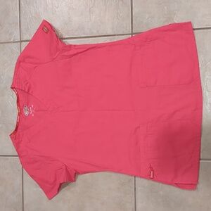 Dickies Hot Pink Scrub Top Size Small New
